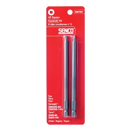 Senco Senco Duraspin Square No 2 X 5 in. L Driver Bit Steel 2 pk EA0123